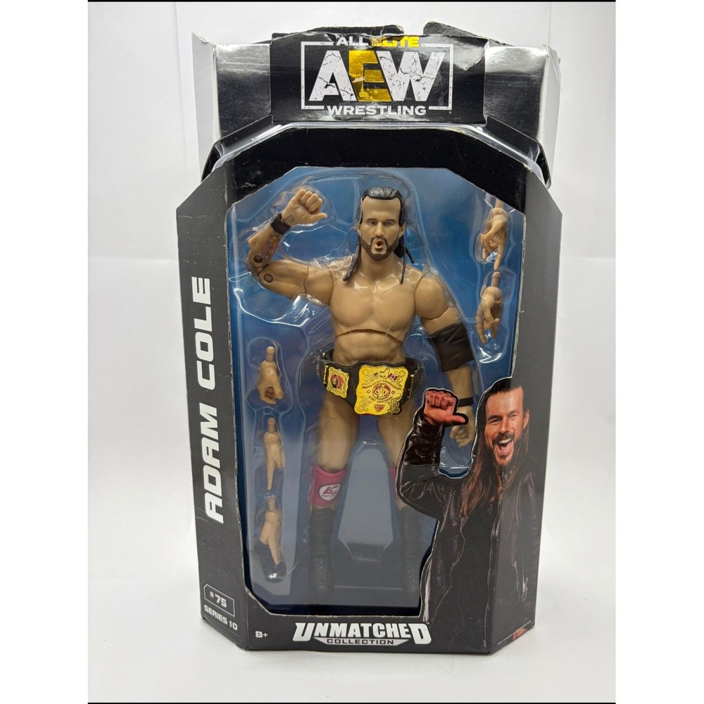 AEW Unmatched Series 10 Adam Cole Action Figure #75 Jazwares Wrestling Toy